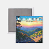 Aimant Voyage Blue Ridge Parkway (Recto/Verso)