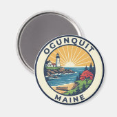 Aimant Voyage dans le Maine à Ogunquit (Recto/Verso)