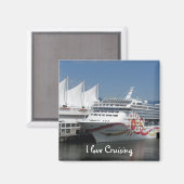 Aimant Voyage de bateau de croisière (Recto/Verso)