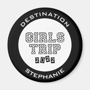 Aimant Voyage de filles 2022 Week-end de vacances personn