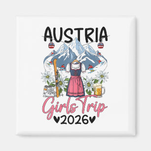 Aimant Voyage de filles en Autriche 2026 Vacances de ski 
