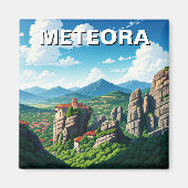 Aimant Voyage de Meteora Grèce (Devant)