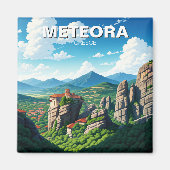 Aimant Voyage de Meteora Grèce (Devant)
