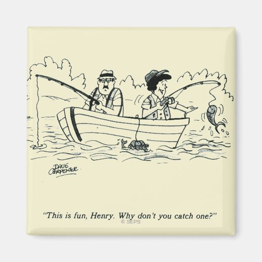 Aimant Voyage de pêche (Devant)