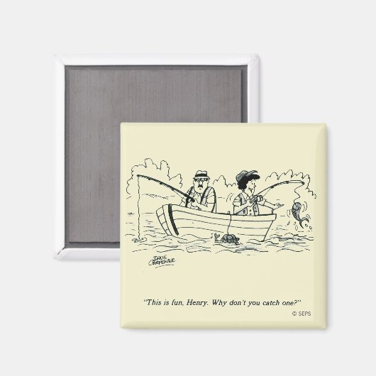 Aimant Voyage de pêche (Recto/Verso)