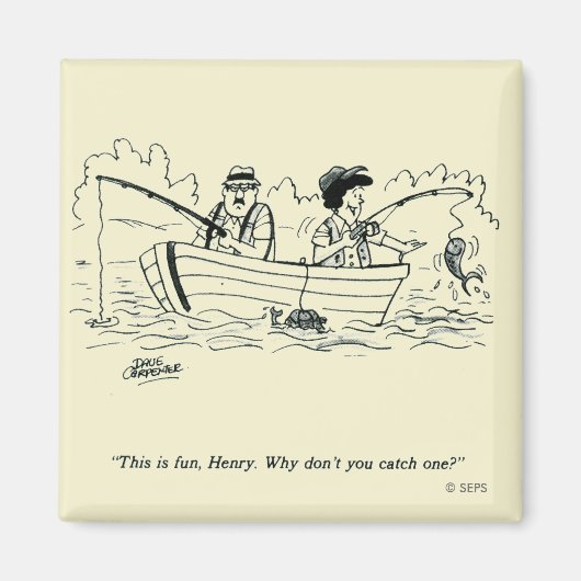 Aimant Voyage de pêche (Devant)