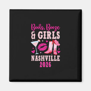 Aimant Voyage drôle de filles à Nashville 2026 Vacances e