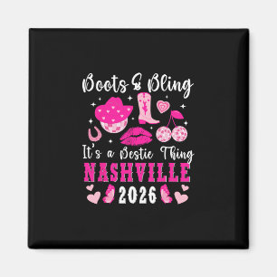 Aimant Voyage drôle des meilleures amies à Nashville 2026