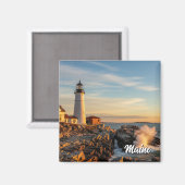 Aimant Voyage du phare du Maine (Recto/Verso)