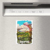 Aimant Voyage en Aquarelle de Singapour (In Situ (Lave-vaisselle))