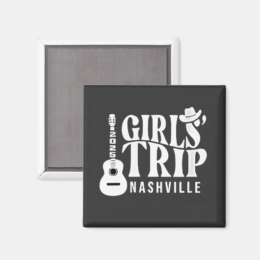 Aimant Voyage entre filles à Nashville 2025 Été  (Recto/Verso)
