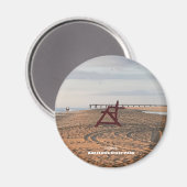 Aimant Voyage | Floride - Anastasia Red Beach Chair (Recto/Verso)