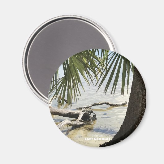 Aimant Voyage | Floride - Cape San Blas Driftwood Beach (Recto/Verso)