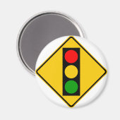 Aimant Voyage léger avant le signal routier (Recto/Verso)