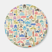 Aimant voyage mondial (Devant)