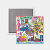 Aimant Voyage mondial - Hong Kong (Recto/Verso)