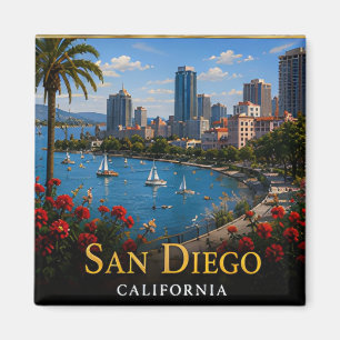Aimant Voyage San Diego Côte Pacifique Californie