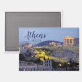 Aimant Voyage Scénique Athènes Grèce (Recto/Verso)