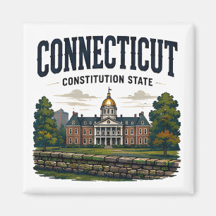 Aimant Voyage Scénique Historique du Connecticut