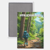 Aimant Voyage sur le sentier des Appalaches (Recto/Verso)
