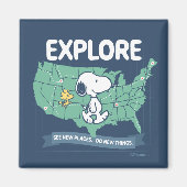 Aimant Voyage sur route | Explorez les cacahuètes (Devant)