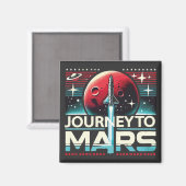 Aimant Voyage vers Mars (Recto/Verso)
