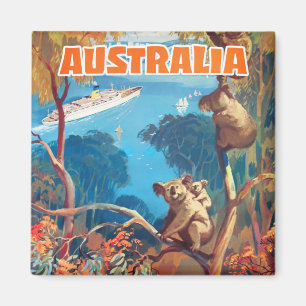 Aimant voyage vintage Australie