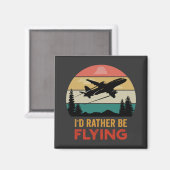 Aimant Voyager Aventure Avion Lover (Recto/Verso)