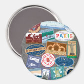 Aimant Voyageur du monde entier (Recto/Verso)