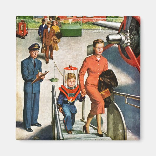 Aimant Voyageur spatial (Devant)