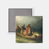 Aimant Voyageurs émigrés à bord, 1851 (Recto/Verso)