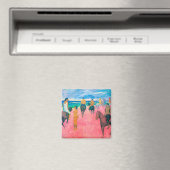 Aimant Voyageurs sur la plage, Gauguin (In Situ (Lave-vaisselle))