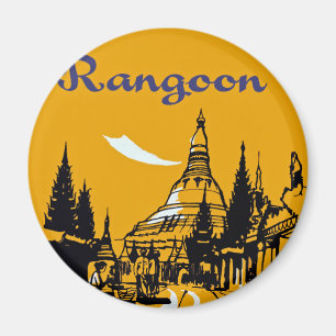 Aimant Voyagez en jet votre chemin vers Rangoon