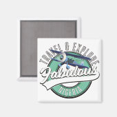 Aimant Voyagez explorer le fabuleux logo de l'Egypte. Mag (Recto/Verso)