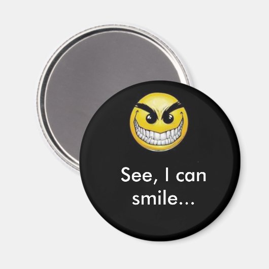 Aimant Voyez, je peux sourire... (Recto/Verso)