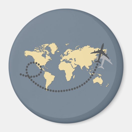 Aimant Voyons l'illustration du monde (Devant)
