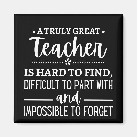 Aimant Vraiment grand enseignant (Devant)