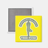Aimant Vrikshasana Posture de l'Arbre • Améliore l'Équili (Recto/Verso)