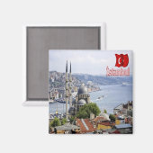 Aimant vTR020 ISTANBUL panorama, Turkey, Europe, Fridge (Recto/Verso)