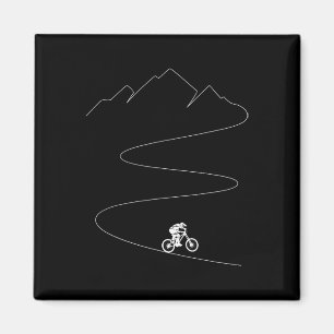 Aimant VTT - Cycliste Cycliste Vélo Piste Unique Tra