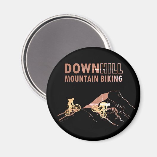 Aimant VTT Downhill (Recto/Verso)