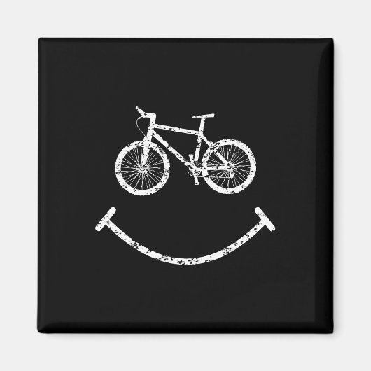 Aimant VTT drôle cycliste (Devant)