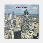 Aimant Vue aérienne d'Atlanta, Géorgie (Devant)