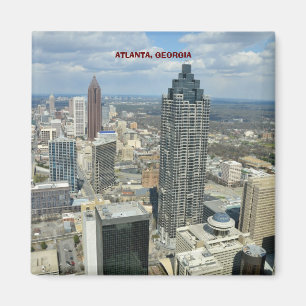 Aimant Vue aérienne d'Atlanta, Géorgie