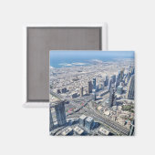 Aimant Vue aérienne de Dubaï (Recto/Verso)