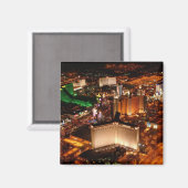 Aimant Vue aérienne de Las Vegas depuis un blimp (Recto/Verso)