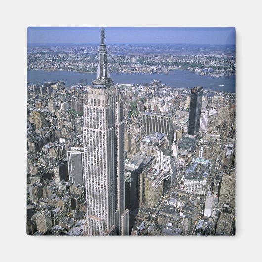 Aimant Vue aérienne de l'Empire State Building et (Devant)