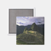 Aimant Vue aérienne de Machu Picchu, Pérou (Recto/Verso)