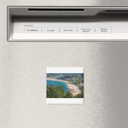 Aimant Vue aérienne de San Sebastian, Donostia, Espagne (In Situ (Lave-vaisselle))