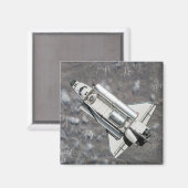 Aimant Vue aérienne de Space Shuttle Discovery (Recto/Verso)